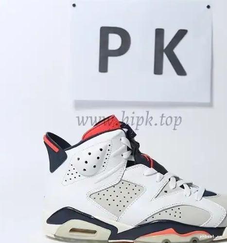 GOD Black READY 6 RETAIL Retro Jordan TO Red MATERIALS PK SHIP 0506